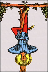 O Enforcado - Arcano Maior do Tarot do Amor