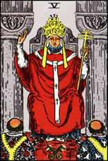 O Papa Hierofante - Arcano Maior do Tarot do Amor