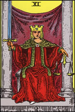 A Justiça - Arcano Maior do Tarot do Amor