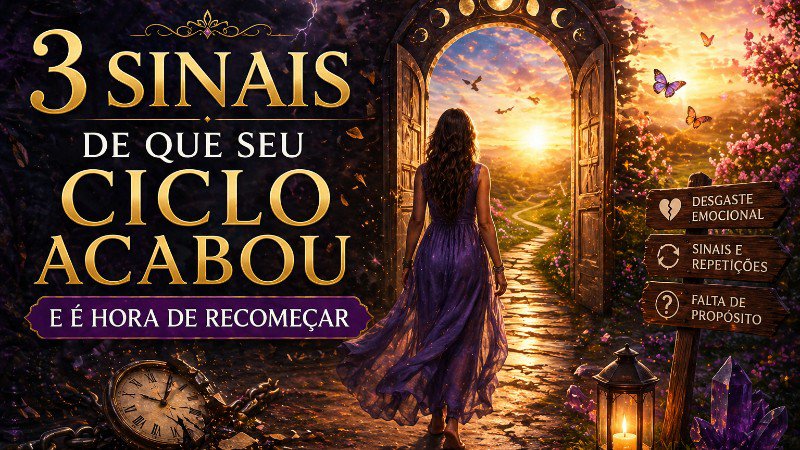 3 Sinais de que seu Ciclo Acabou e é...
