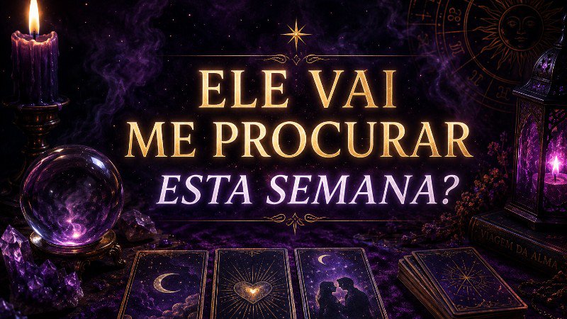 Ele vai me procurar esta semana? Sina...